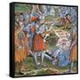 Armoured Soldiers Firing Match-Lock Arquebus, Late 15th Century-null-Framed Stretched Canvas