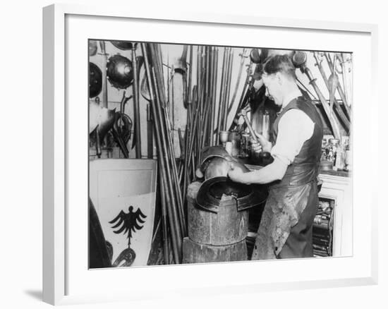 Armourer at Work-null-Framed Photographic Print