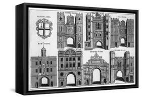 Arms and Gates of the City of London, C1650 (19th Century-null-Framed Stretched Canvas