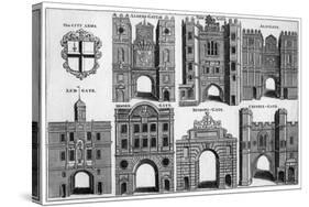 Arms and Gates of the City of London, C1650 (19th Century-null-Stretched Canvas
