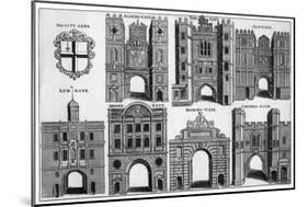 Arms and Gates of the City of London, C1650 (19th Century-null-Mounted Giclee Print