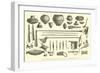 Arms, Earthenware Vessels, and Household Utensils of the Chontaquiro Indians-Édouard Riou-Framed Giclee Print