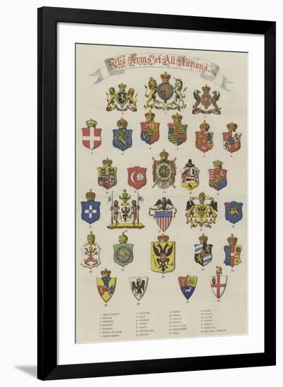 Arms of All Nations-null-Framed Giclee Print