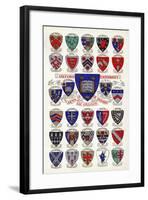 Arms of the Colleges of Oxford University-null-Framed Giclee Print