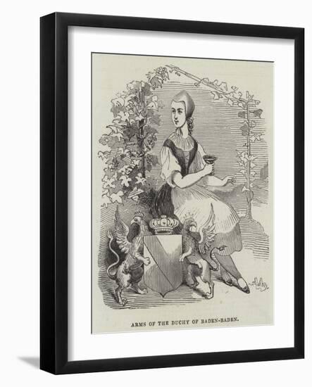 Arms of the Duchy of Baden-Baden-null-Framed Giclee Print