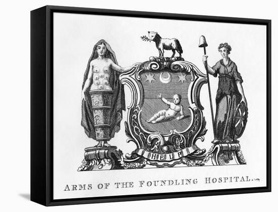 Arms of the Foundling Hospital by William Hogarth-William Hogarth-Framed Stretched Canvas