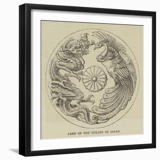 Arms of the Mikado of Japan-null-Framed Giclee Print