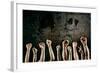 Arms Raised in Protest on a Grunge Background-soupstock-Framed Photographic Print