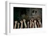 Arms Raised in Protest on a Grunge Background-soupstock-Framed Photographic Print