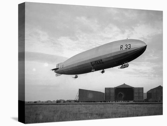 Armstrong Whitworth R33 Airship Outside the Hangars at Pulham in Norfolk, April 1925-null-Stretched Canvas