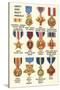 Army and Navy Medals-null-Stretched Canvas