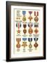 Army and Navy Medals-null-Framed Art Print