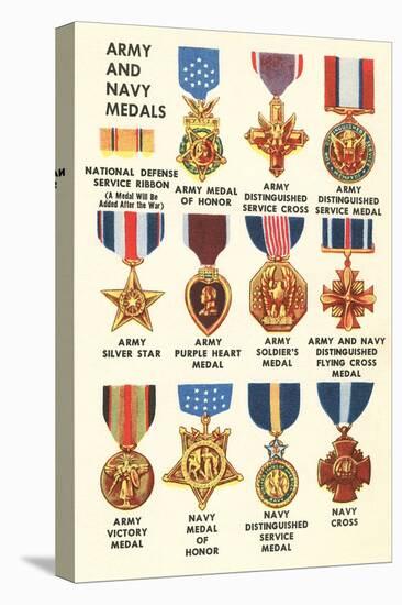 Army and Navy Medals-null-Stretched Canvas