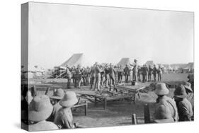 Army Band Practice, Howshera, 1917-null-Stretched Canvas