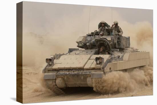 Army Bradley Fighting Vehicle in Iraq, Oct. 30, 2004-null-Stretched Canvas
