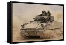 Army Bradley Fighting Vehicle in Iraq, Oct. 30, 2004-null-Framed Stretched Canvas