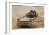 Army Bradley Fighting Vehicle in Iraq, Oct. 30, 2004-null-Framed Photo