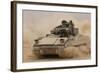 Army Bradley Fighting Vehicle in Iraq, Oct. 30, 2004-null-Framed Photo