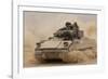 Army Bradley Fighting Vehicle in Iraq, Oct. 30, 2004-null-Framed Photo