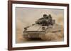 Army Bradley Fighting Vehicle in Iraq, Oct. 30, 2004-null-Framed Photo