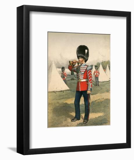 Army Bugler C19-null-Framed Art Print