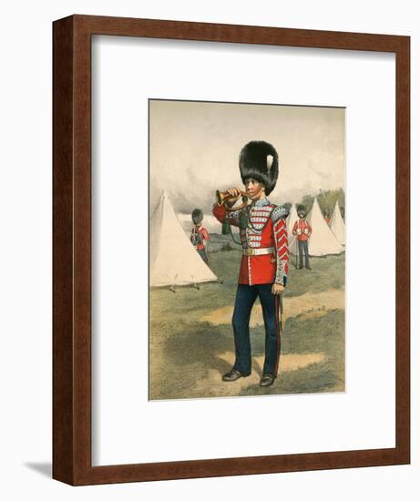 Army Bugler C19-null-Framed Art Print