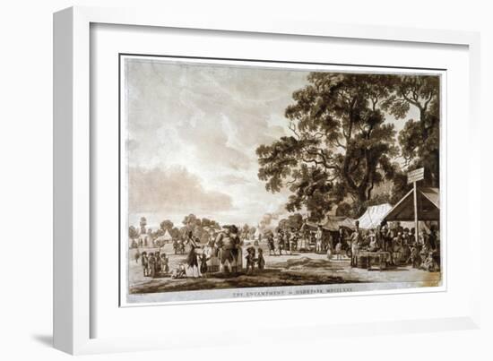 Army Camp in Hyde Park, London, 1780-Paul Sandby-Framed Giclee Print