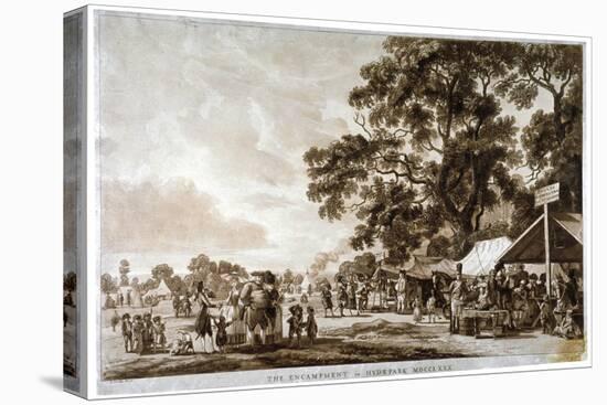 Army Camp in Hyde Park, London, 1780-Paul Sandby-Stretched Canvas