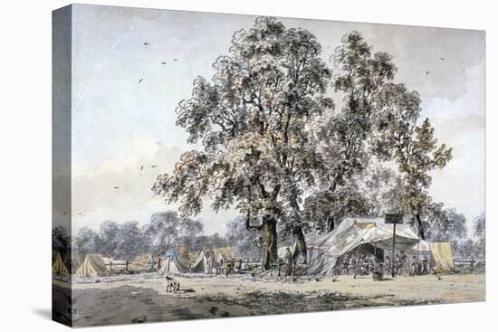 Army Camp in Hyde Park, London, C1780-Samuel Hieronymus Grimm-Stretched Canvas