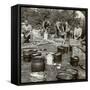 Army Cooks Preparing a Meal, World War I, 1914-1918-null-Framed Stretched Canvas