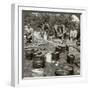 Army Cooks Preparing a Meal, World War I, 1914-1918-null-Framed Photographic Print