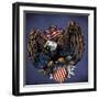 Army Eagle Decal-FlyLand Designs-Framed Giclee Print