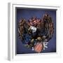 Army Eagle Decal-FlyLand Designs-Framed Giclee Print