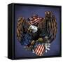 Army Eagle Decal-FlyLand Designs-Framed Stretched Canvas