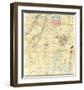 Army Map of The Seat of War In Virginia, c.1862-J^ Goldsborough Bruff-Framed Art Print