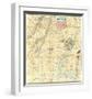 Army Map of The Seat of War In Virginia, c.1862-J^ Goldsborough Bruff-Framed Art Print