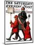 "Army March" or "Grand Reception" Saturday Evening Post Cover, November 8,1924-Norman Rockwell-Mounted Premium Giclee Print