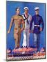 "Army, Navy and Marines,"November 13, 1937-John E. Sheridan-Mounted Giclee Print