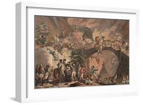 Army of Alexander Suvorov Crossing the Alps in 1799, 1805-Robert Carr Porter-Framed Giclee Print