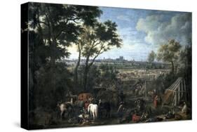 Army of Louis XIV Laying Siege on Tournai-Adam Frans van der Meulen-Stretched Canvas