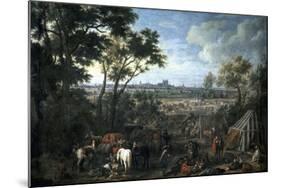 Army of Louis XIV Laying Siege on Tournai-Adam Frans van der Meulen-Mounted Giclee Print