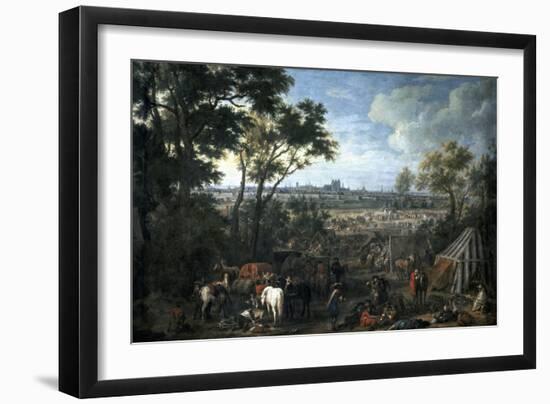 Army of Louis XIV Laying Siege on Tournai-Adam Frans van der Meulen-Framed Giclee Print