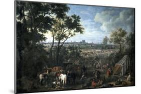 Army of Louis XIV Laying Siege on Tournai-Adam Frans van der Meulen-Mounted Giclee Print