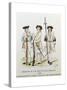 Army of Louis XIV: Rifleman of Regiment La Sarre and Sergeant of Regiment Normandie-null-Stretched Canvas