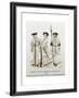 Army of Louis XIV: Rifleman of Regiment La Sarre and Sergeant of Regiment Normandie-null-Framed Giclee Print