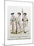 Army of Louis XIV: Rifleman of Regiment La Sarre and Sergeant of Regiment Normandie-null-Mounted Giclee Print