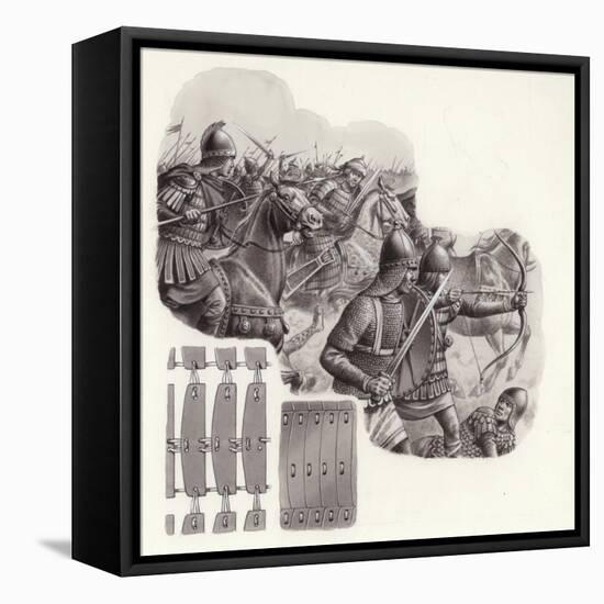 Army of the Khalif of Persia in the Middle Ages-Pat Nicolle-Framed Stretched Canvas