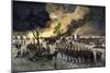 Army of the Potomac under General George B. Mcclellan Retreating from the Chickahominy in 1862-null-Mounted Giclee Print