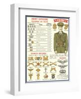 Army Officers Insignia-null-Framed Art Print