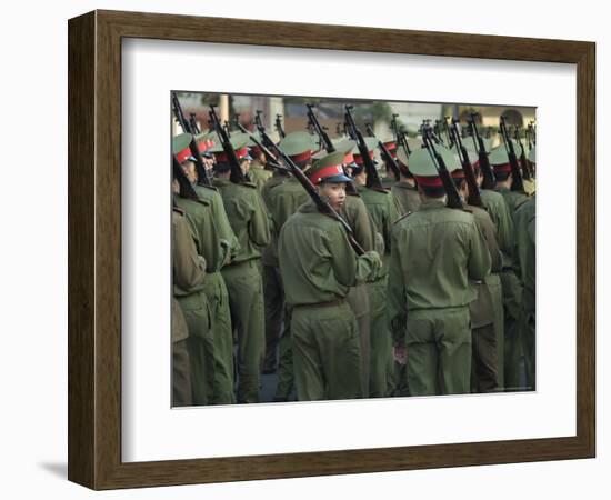 Army Parade, Ho Chi Minh City (Saigon), Vietnam, Southeast Asia-Christian Kober-Framed Photographic Print